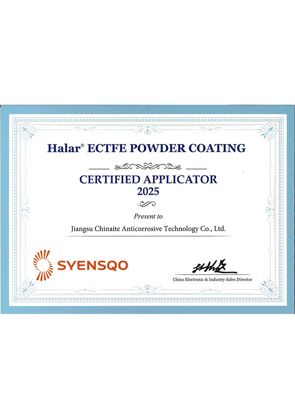 Đơn vị được chứng nhận thi công lớp phủ Halar® ECTFE